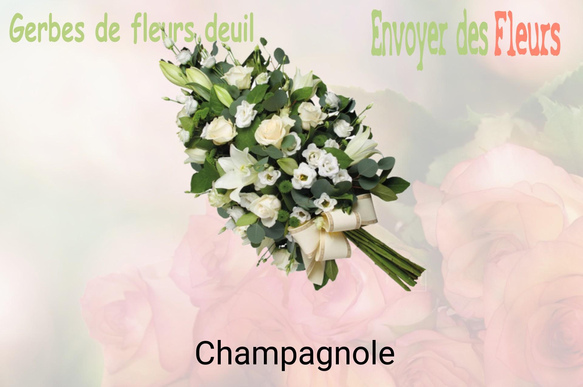 Gerbe de fleurs de deuil livrée à Champagnole